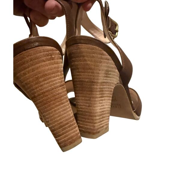 Stuart Weitzman Wood Block Heel Sandals – Women’s Size 11 - Picture 6 of 8